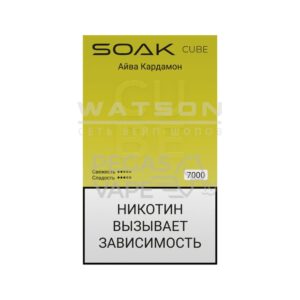 Электронная сигарета SOAK CUBE White 7000 (Айва Кардамон) купить с доставкой в СПб, по России и СНГ. Цена. Изображение №9. 