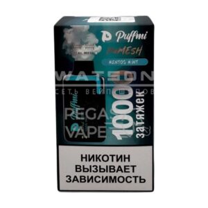 Электронная сигарета PuffMi DUMESH 10000 (Мятный ментос) купить с доставкой в СПб, по России и СНГ. Цена. Изображение №25. 