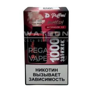 Электронная сигарета PuffMi DUMESH 10000 (Ледяной арбуз) купить с доставкой в СПб, по России и СНГ. Цена. Изображение №21. 