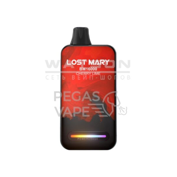 Электронная сигарета LOST MARY BM 16000 (Вишня лайм) купить с доставкой в СПб, по России и СНГ. Цена. Изображение №8. 