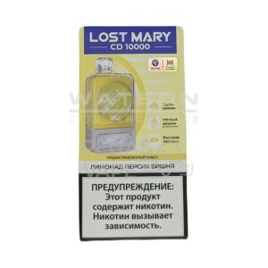 POD-система LOST MARY CD 10000 Вишня персик лимонад купить с доставкой в СПб, по России и СНГ. Цена. Изображение №61. 