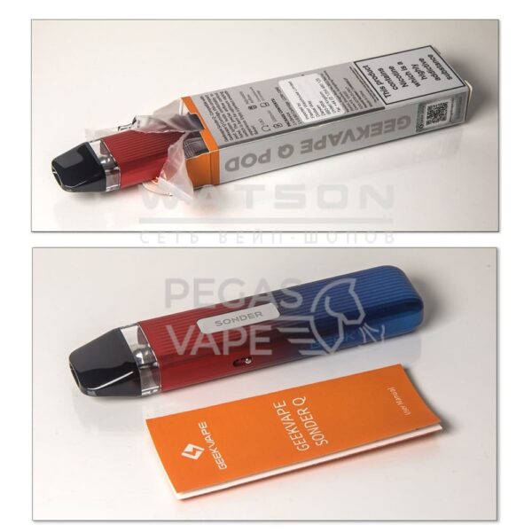 POD-система GEEKVAPE SONDER Q  (Rose Pink) купить с доставкой в СПб, по России и СНГ. Цена. Изображение №16. 