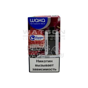 Электронная сигарета WAKA SoPro PA 10000 Strawberry Raspberry Cherry  (Клубника малина вишня) купить с доставкой в СПб, по России и СНГ. Цена. Изображение №14. 