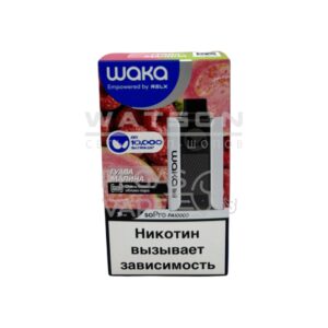 Электронная сигарета WAKA SoPro PA 10000 Guava Raspberry  (Гуава малина) купить с доставкой в СПб, по России и СНГ. Цена. Изображение №12. 