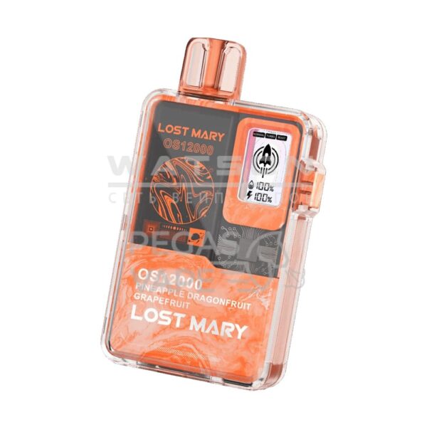 Электронная сигарета LOST MARY OS 12000 (Ананас драгонфрукт грейпфрут) купить с доставкой в СПб, по России и СНГ. Цена. Изображение №8. 