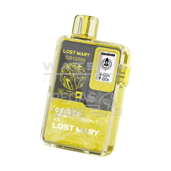 Электронная сигарета LOST MARY OS 12000 (Ананас кокос лед) купить с доставкой в СПб, по России и СНГ. Цена. Изображение №8. 