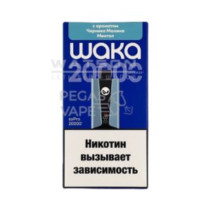 Электронная сигарета WAKA soPRO 20000 Blue Razz Mint  (Черника малина ментол) купить с доставкой в СПб, по России и СНГ. Цена. Изображение №28. 