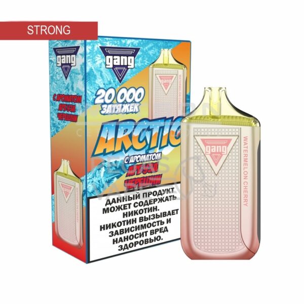 Электронная сигарета GANG ARCTIC 20000 (Арбуз вишня) купить с доставкой в СПб, по России и СНГ. Цена. Изображение №8. 