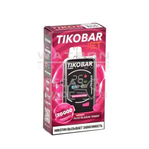 Электронная сигарета TIKOBAR JET 20000 Acid bubble wate (Кислая газировка) купить с доставкой в СПб, по России и СНГ. Цена. Изображение №16. 