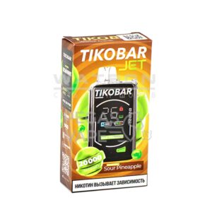 Электронная сигарета TIKOBAR JET 20000 Sour pineapple (Кислый ананас) купить с доставкой в СПб, по России и СНГ. Цена. Изображение №12. 